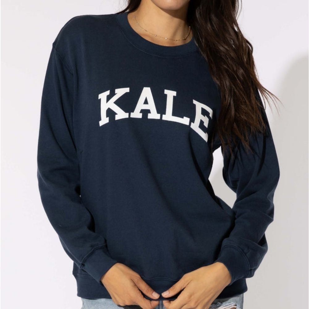 Sun-Urban Riot Kale Sweatshirt Size Small Blue Sweatshirt